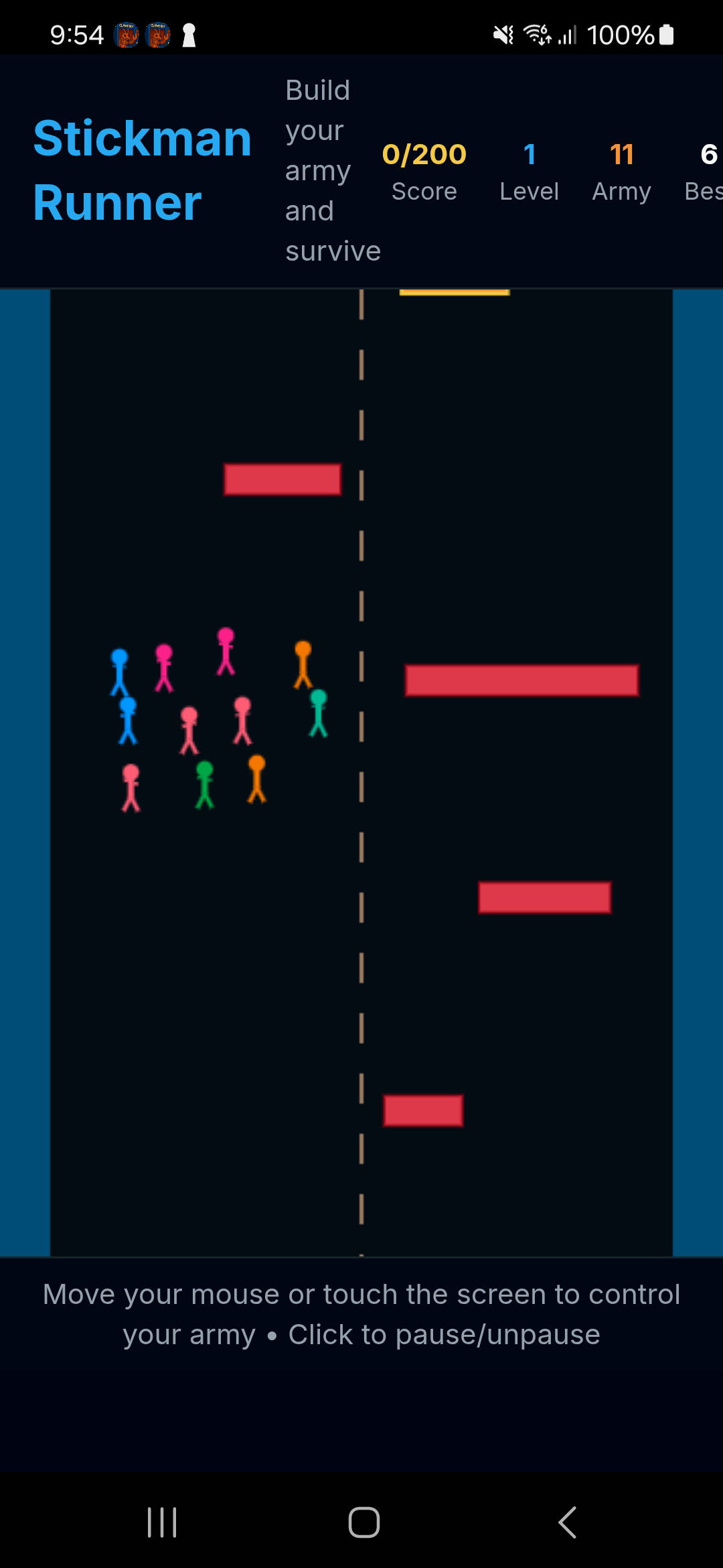 Stickman Rush — Growing Your Army